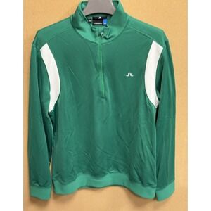 J. Lindberg Mens Henry Mid Layer 1/4 Zip‎ Jacket XL Golf Logo Outdoor Active